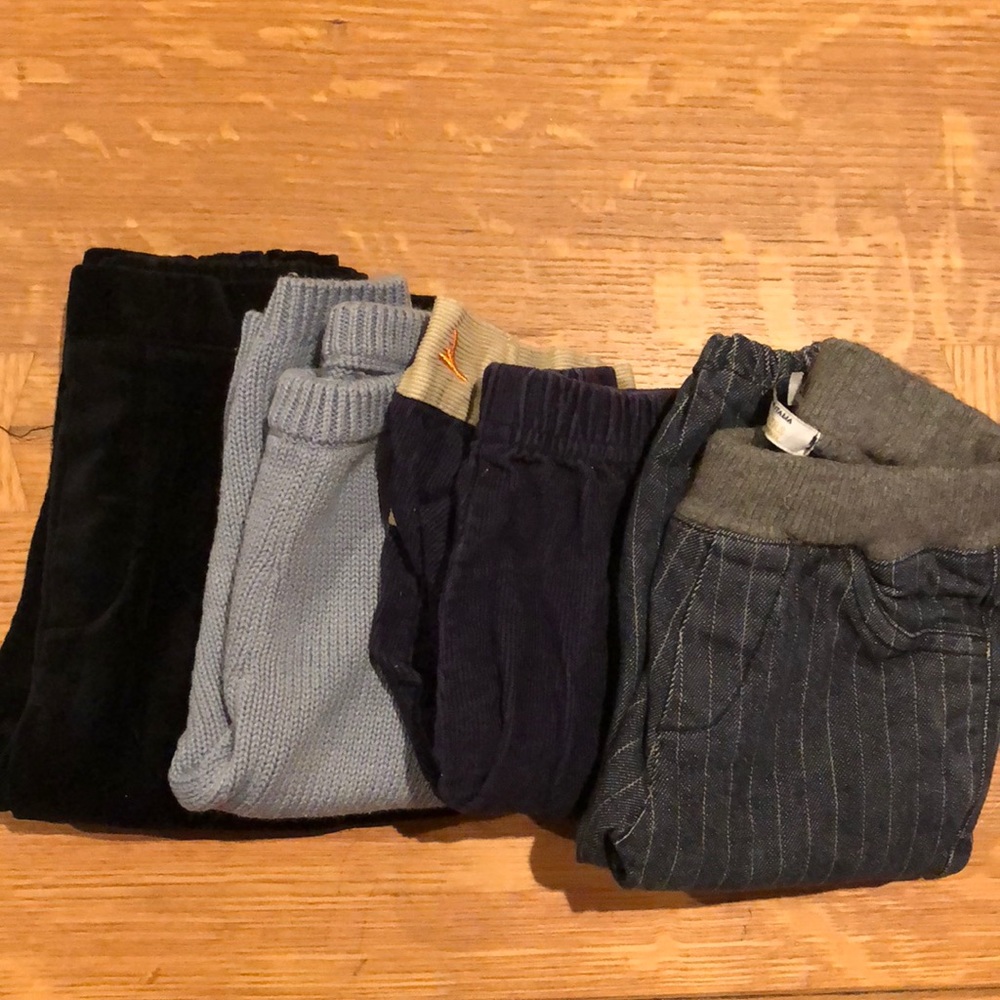 4 pairs of casual pants (newborn-6 months)
